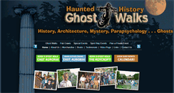Desktop Screenshot of hauntedhistoryghostwalks.com